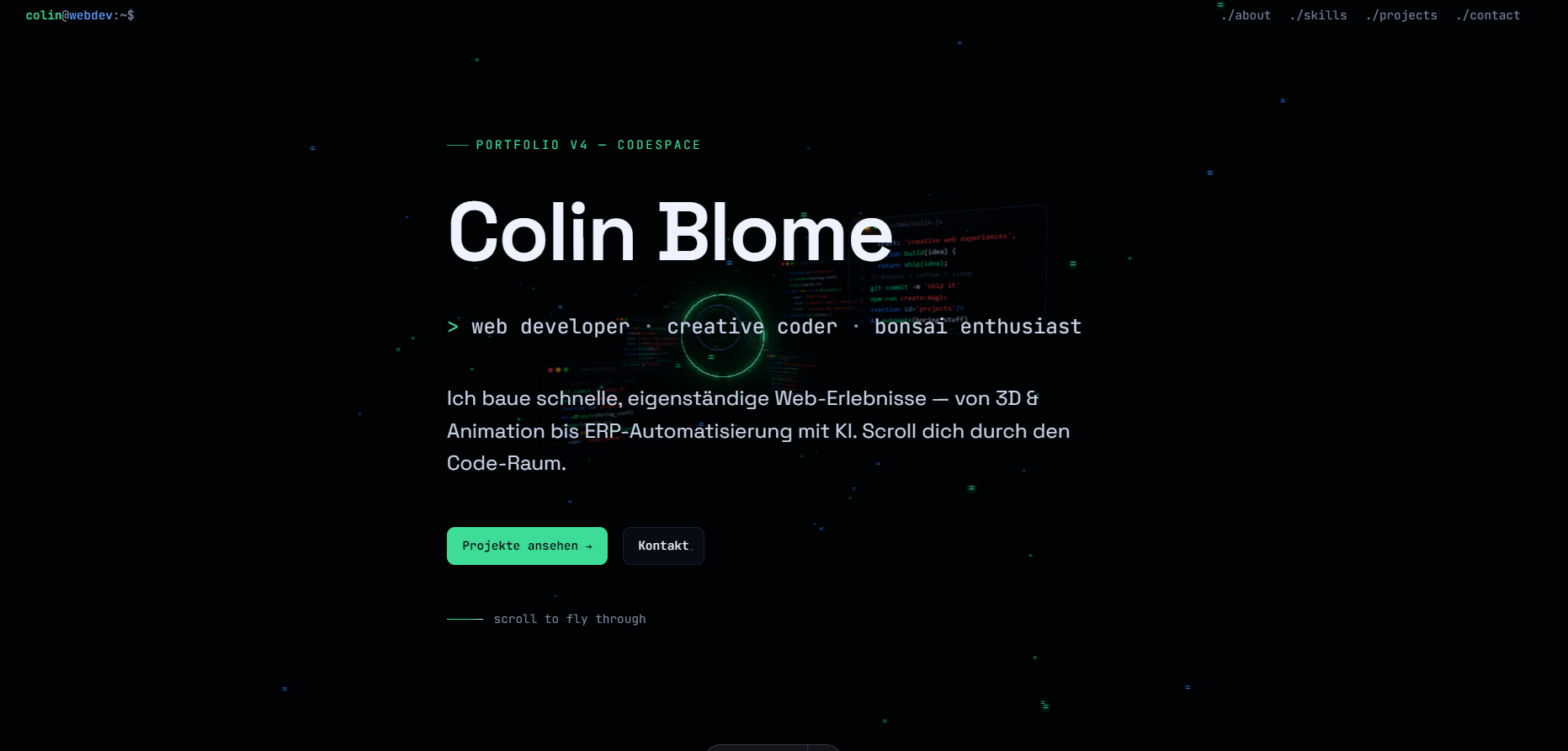 Portfolio v4 (Terminal)